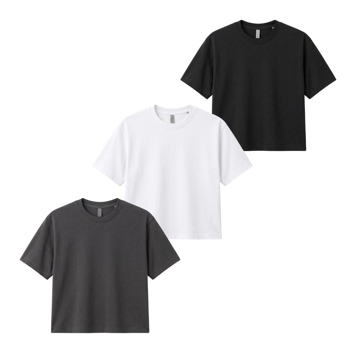 Pack Of 3 Crop T-Shirts