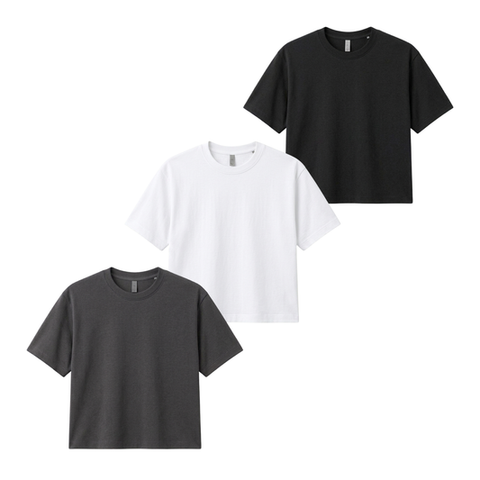 Pack Of 3 Crop T-Shirts