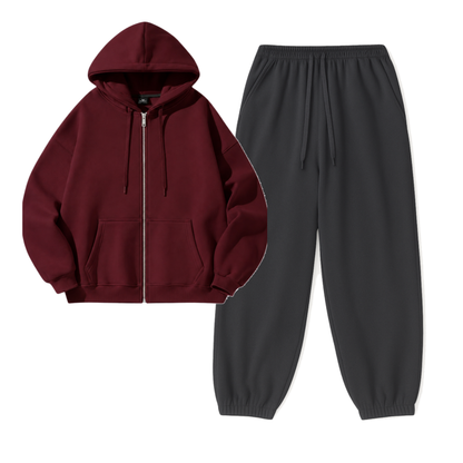 Charcoalgrey Sweatpant With Zipper