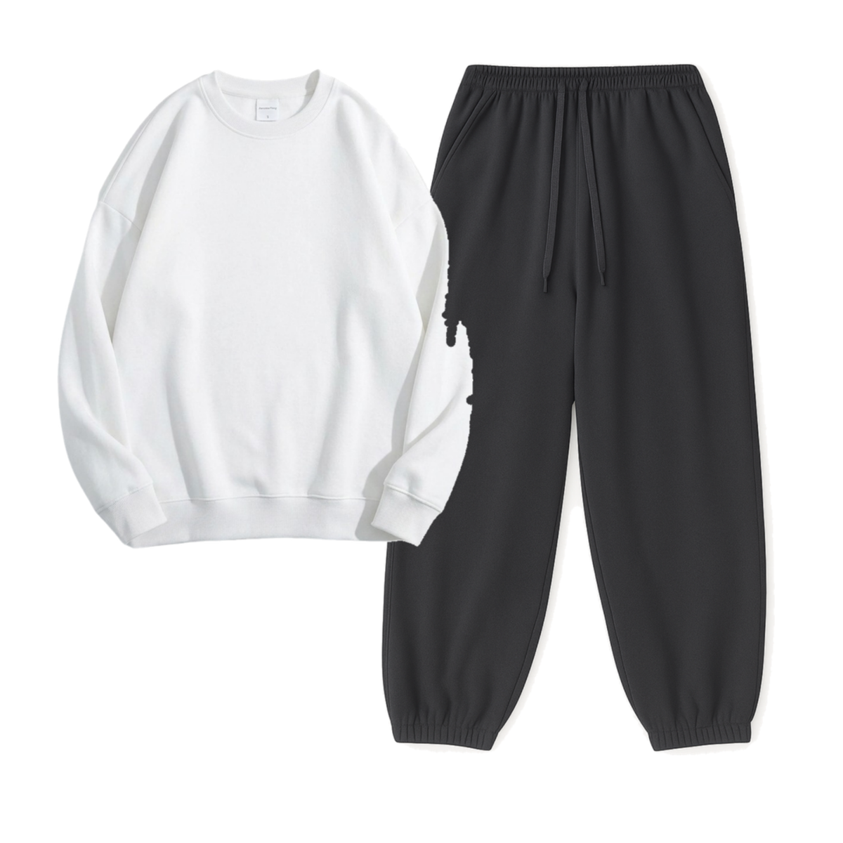 Charcoalgrey Sweatpant With Sweatshirt