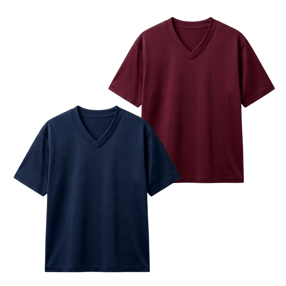 Pack Of 2  V-Neck T-Shirt