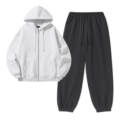 Charcoalgrey Sweatpant With Zipper