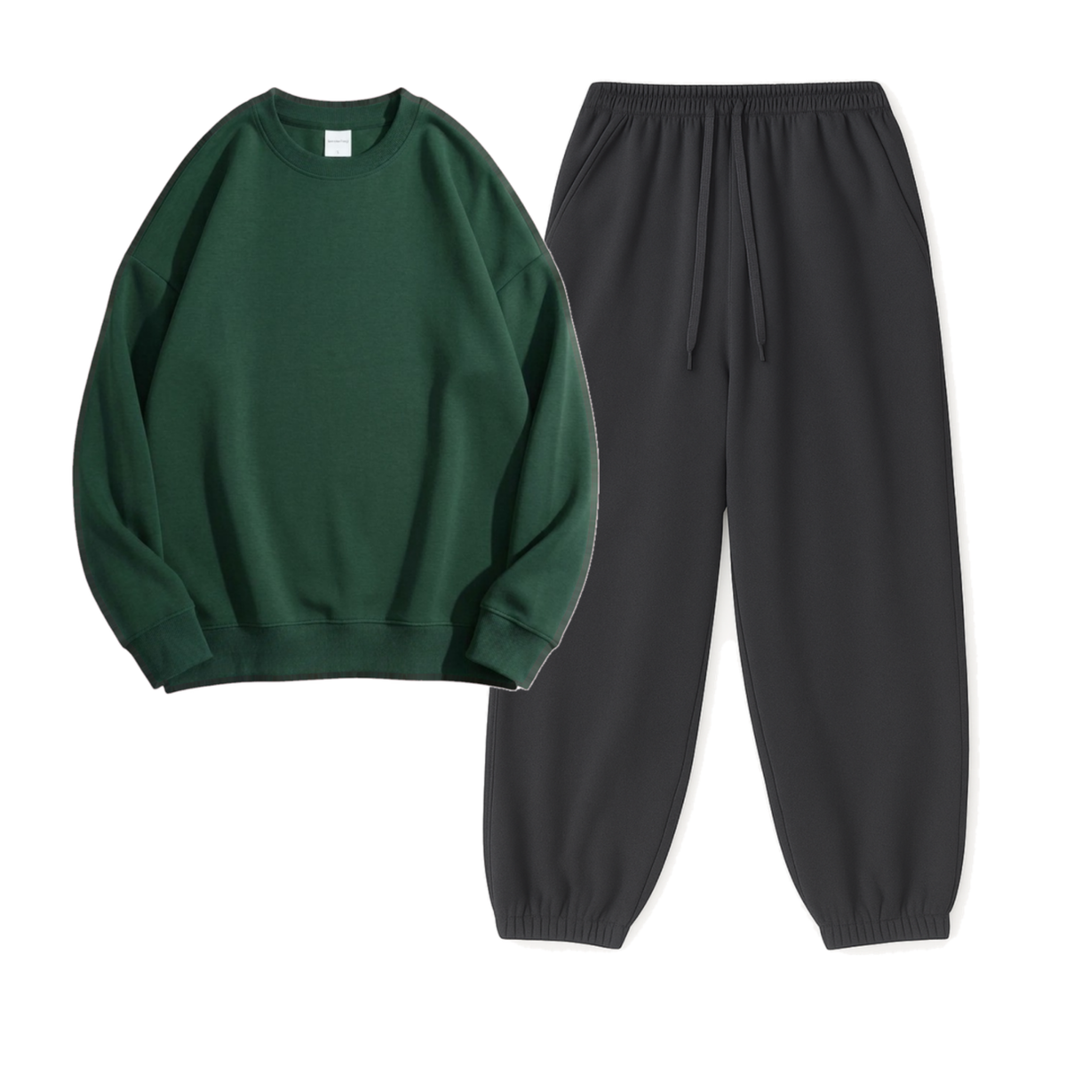 Charcoalgrey Sweatpant With Sweatshirt