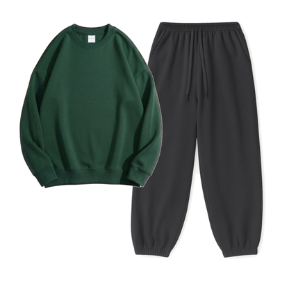 Charcoalgrey Sweatpant With Sweatshirt