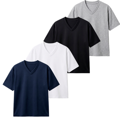 Pack Of 4 V-Neck T-Shirt