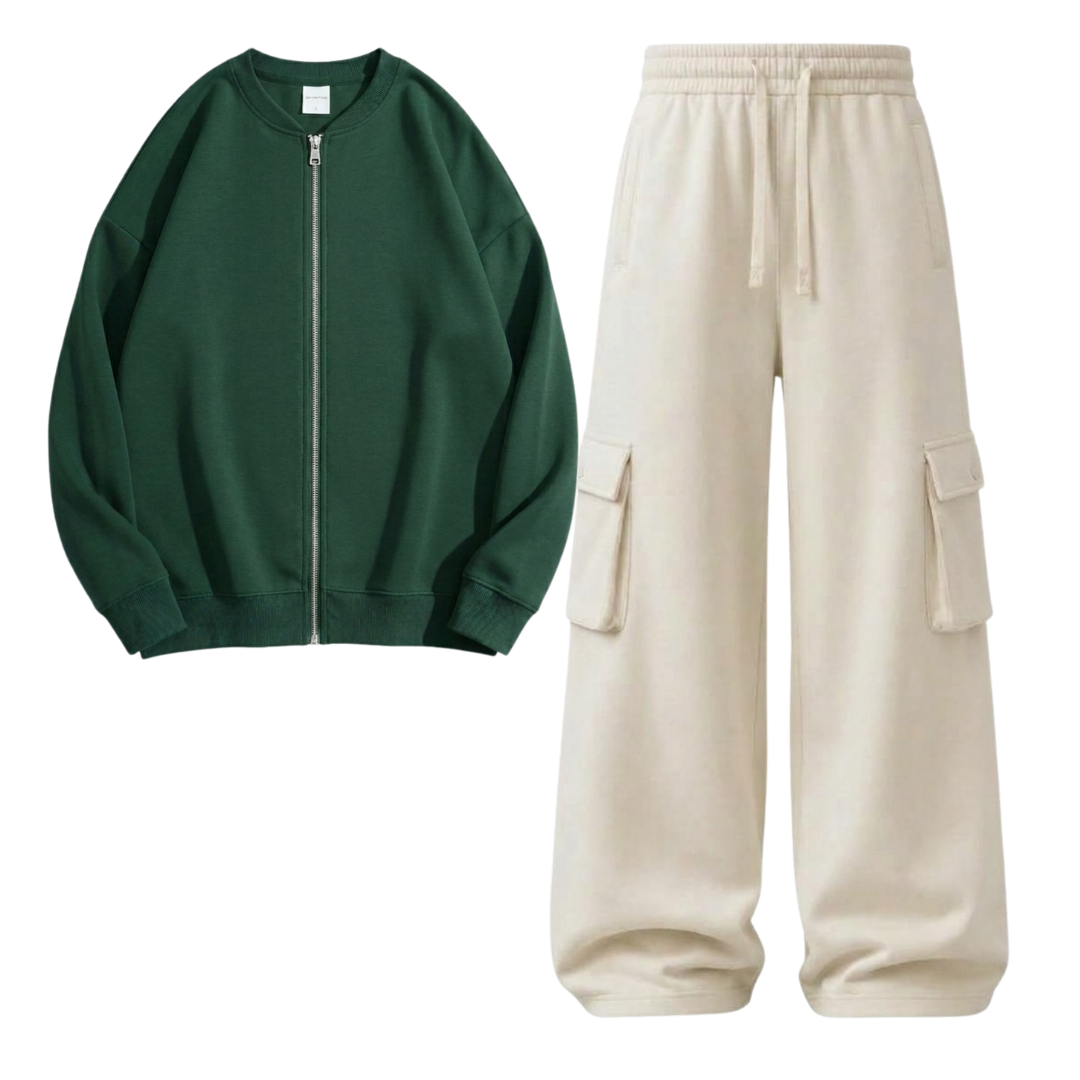Cream Cargo With Zweat