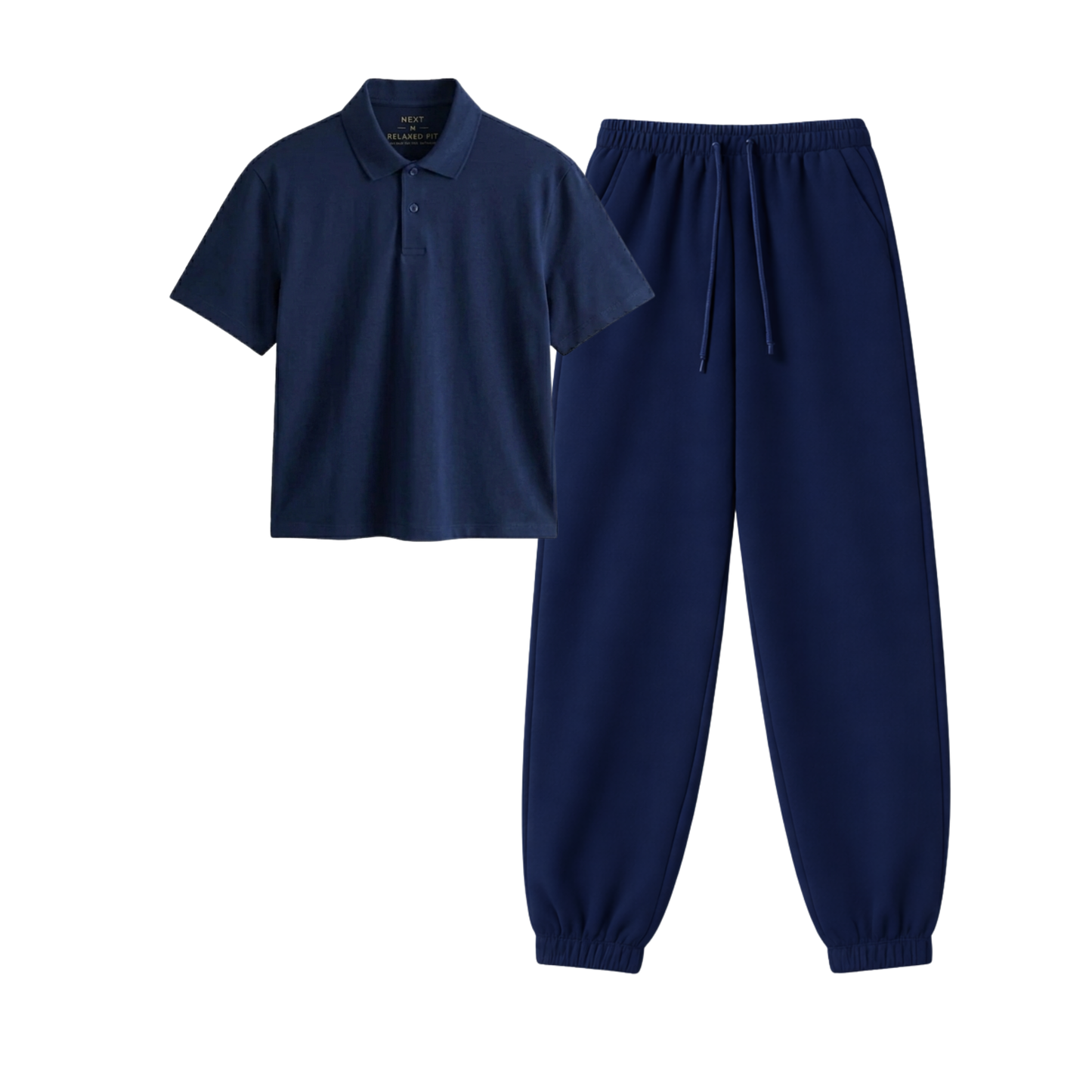 Navyblue Sweatpant With Crop Polo