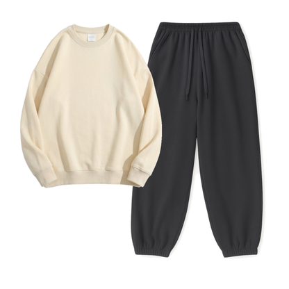 Charcoalgrey Sweatpant With Sweatshirt