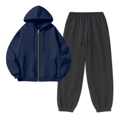 Charcoalgrey Sweatpant With Zipper