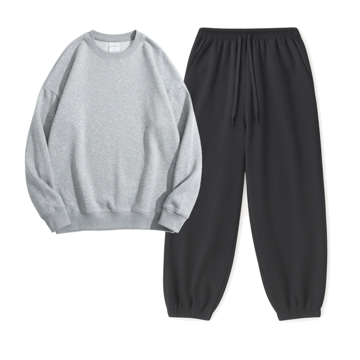 Charcoalgrey Sweatpant With Sweatshirt