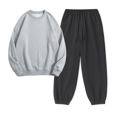 Charcoalgrey Sweatpant With Sweatshirt