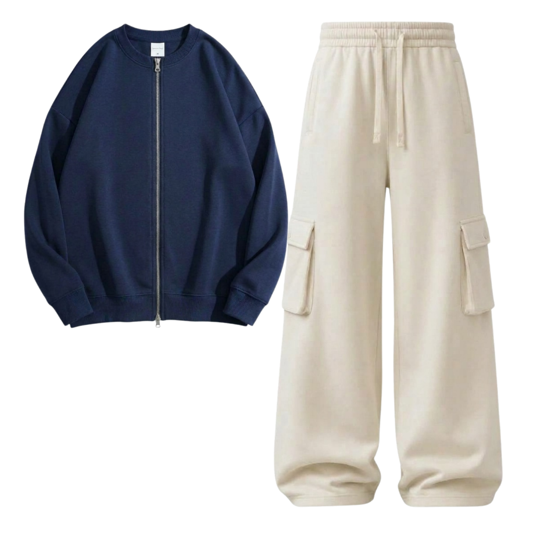 Cream Cargo With Zweat