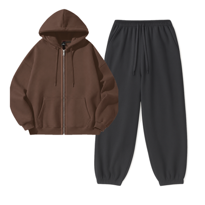 Charcoalgrey Sweatpant With Zipper