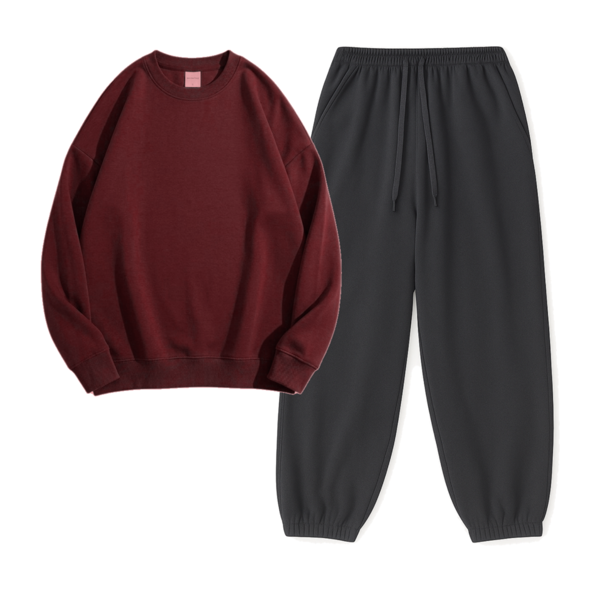 Charcoalgrey Sweatpant With Sweatshirt