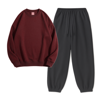 Charcoalgrey Sweatpant With Sweatshirt