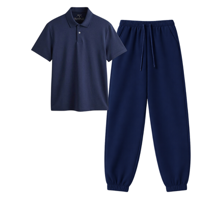 Navyblue Sweatpant With Polo