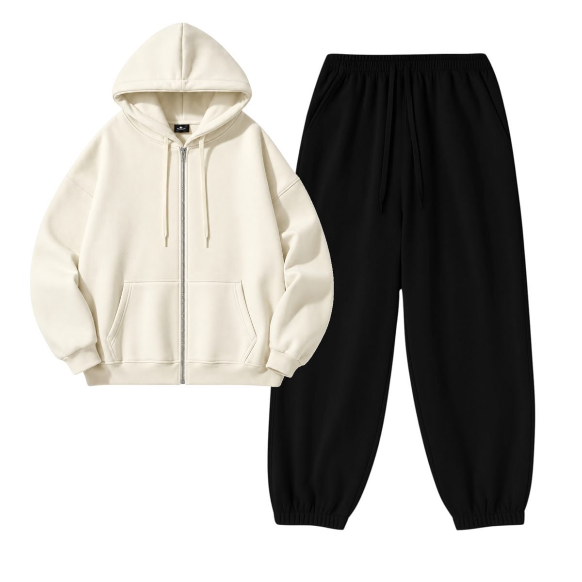Black Sweatpant With Zipper