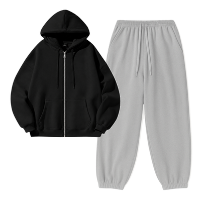 Lightgrey Sweatpant With Zipper