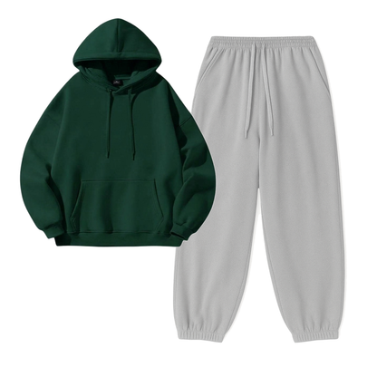 Lightgrey Sweatpant With Hoodie