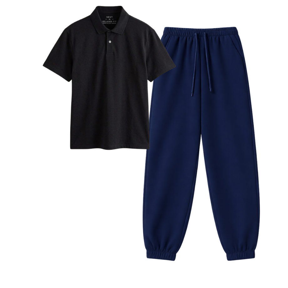 Navyblue Sweatpant With Polo