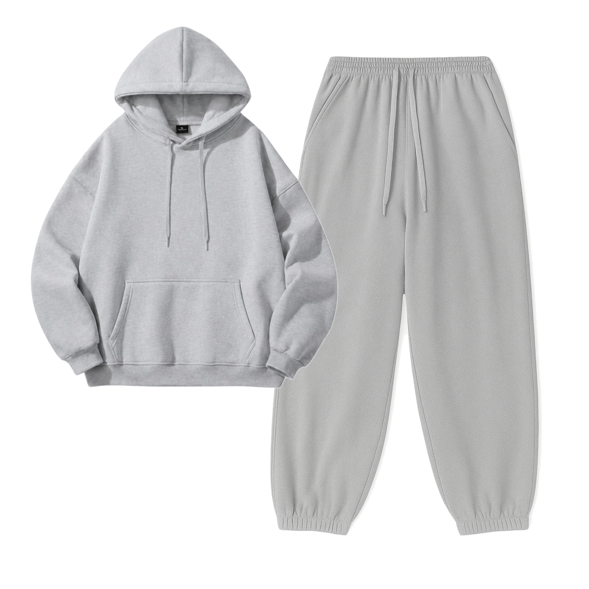 Lightgrey Sweatpant With Hoodie