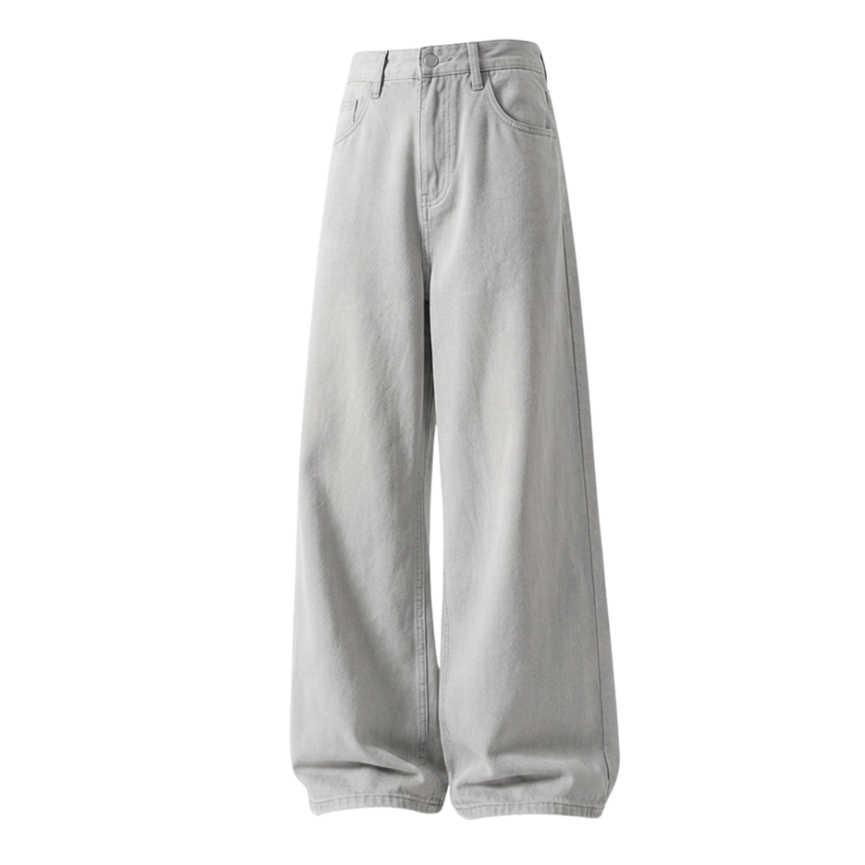 Wide-Leg Baggy Jeans