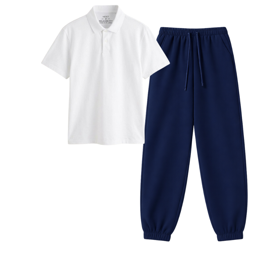 Navyblue Sweatpant With Polo