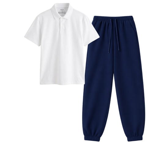 Navyblue Sweatpant With Polo