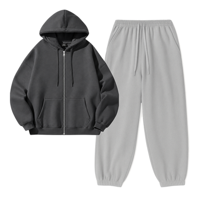 Lightgrey Sweatpant With Zipper