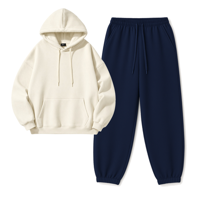 Navyblue Sweatpant With Hoodie