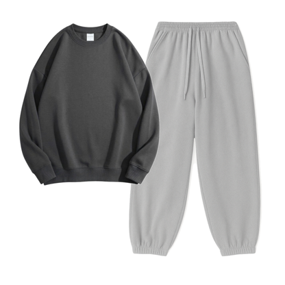 Lightgrey Sweatpant With Sweatshirt