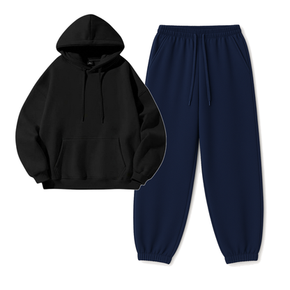 Navyblue Sweatpant With Hoodie