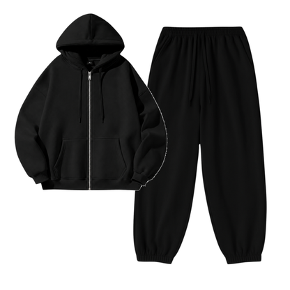 Black Sweatpant With Zipper