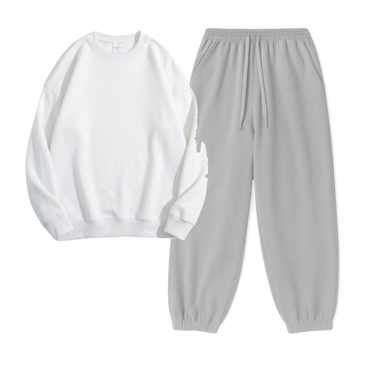 Lightgrey Sweatpant With Sweatshirt