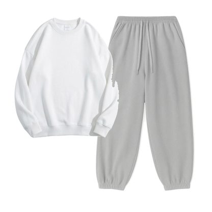 Lightgrey Sweatpant With Sweatshirt