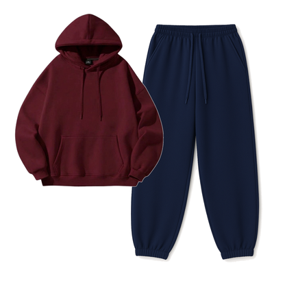 Navyblue Sweatpant With Hoodie