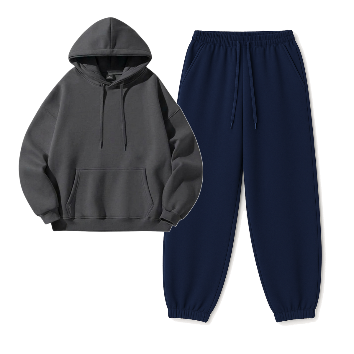 Navyblue Sweatpant With Hoodie