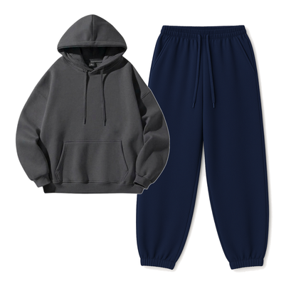 Navyblue Sweatpant With Hoodie
