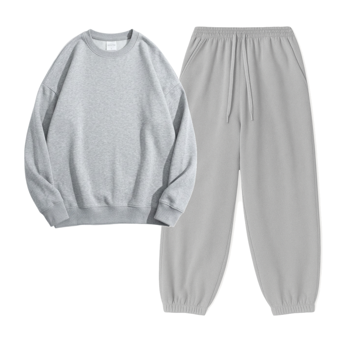 Lightgrey Sweatpant With Sweatshirt