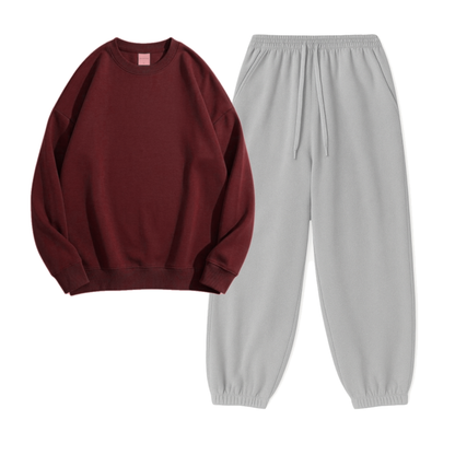 Lightgrey Sweatpant With Sweatshirt