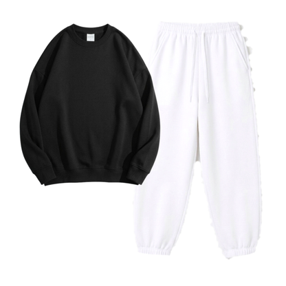 White Sweatpant With Sweatshirt