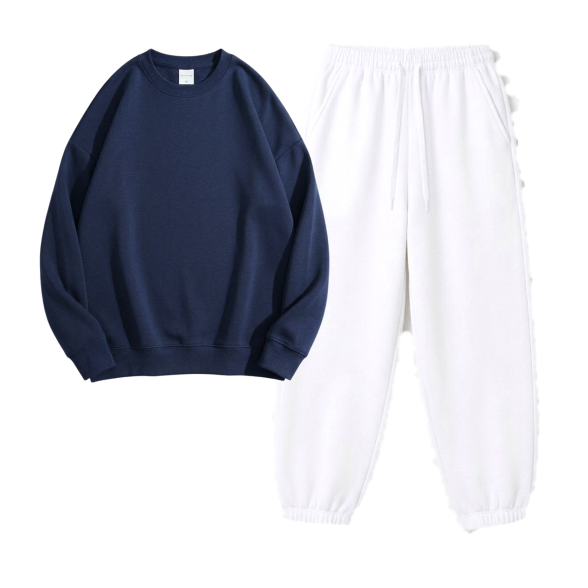 White Sweatpant With Sweatshirt