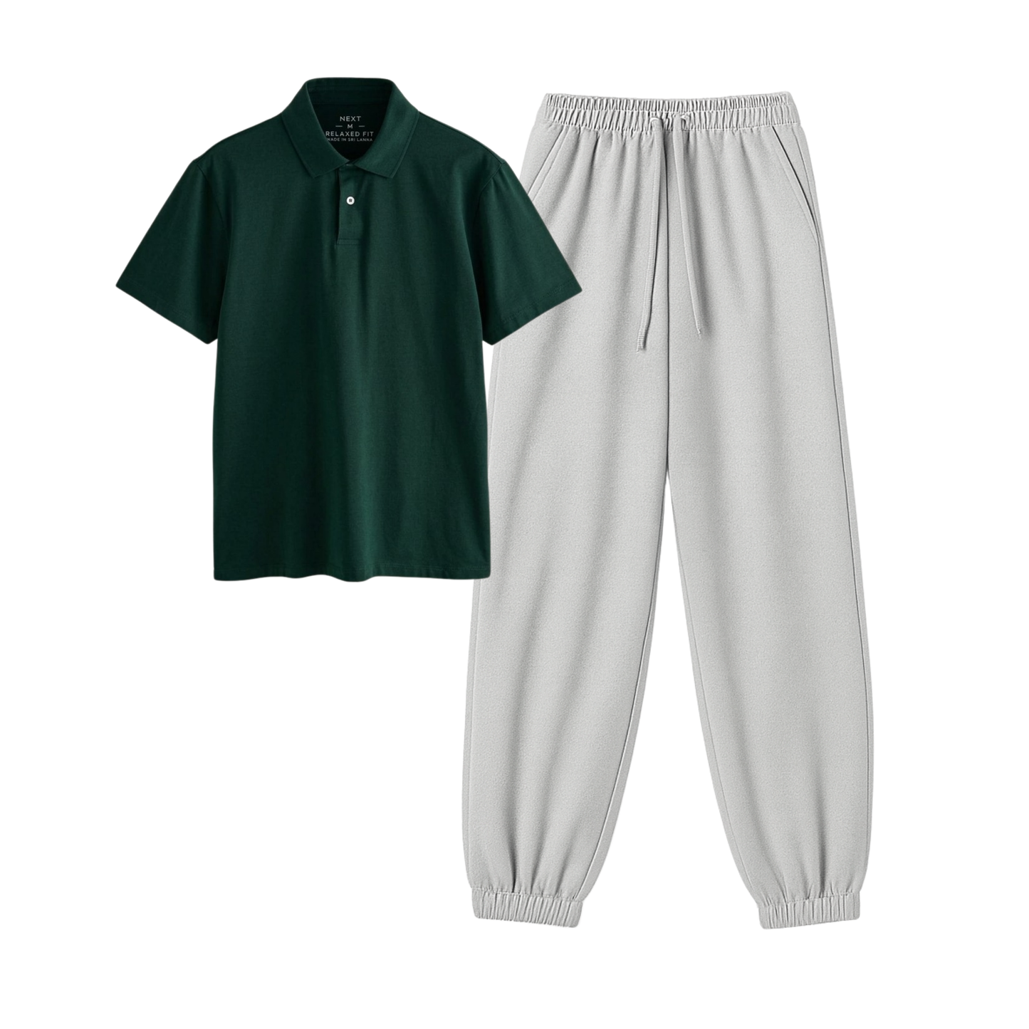 Lightgrey Sweatpant With Polo