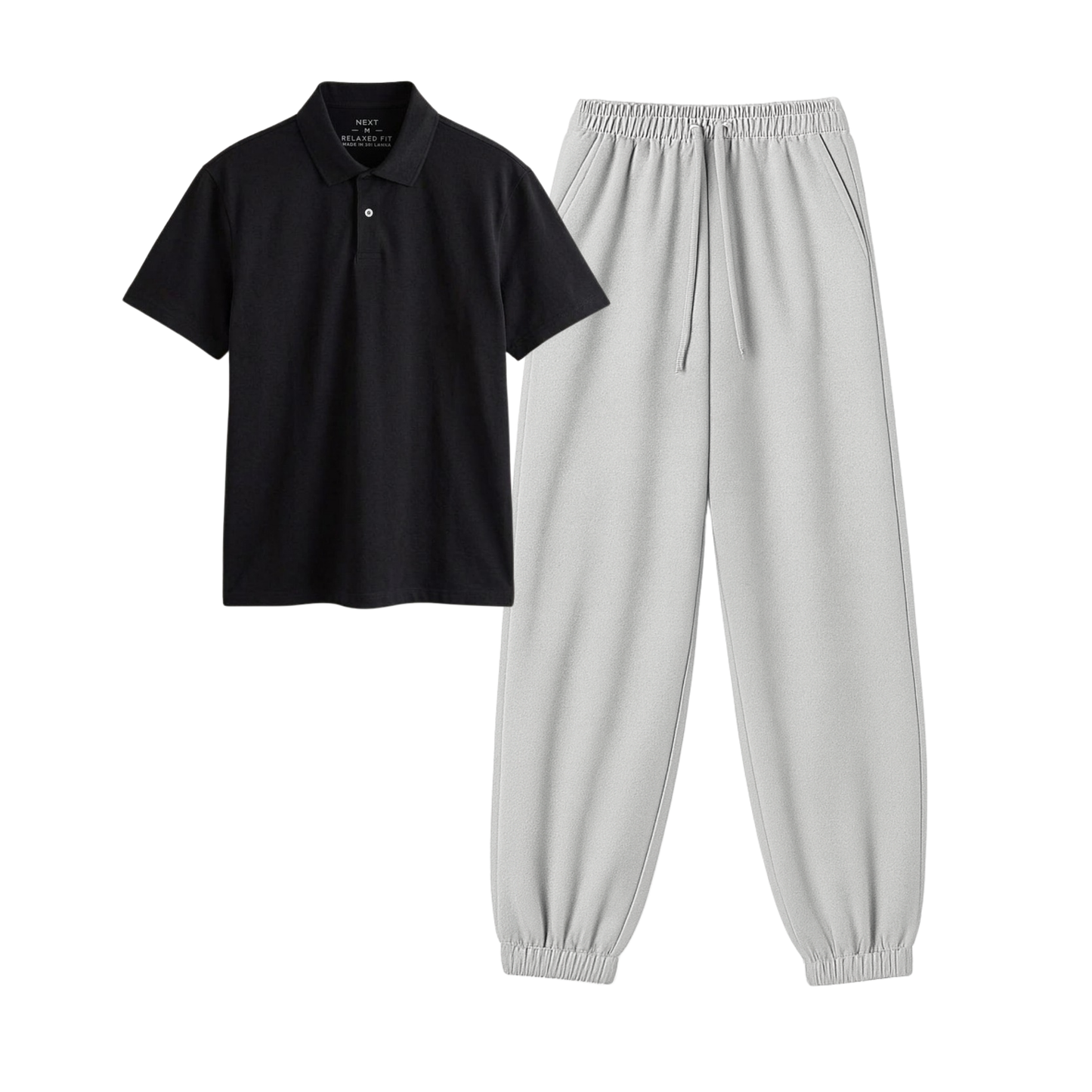 Lightgrey Sweatpant With Polo
