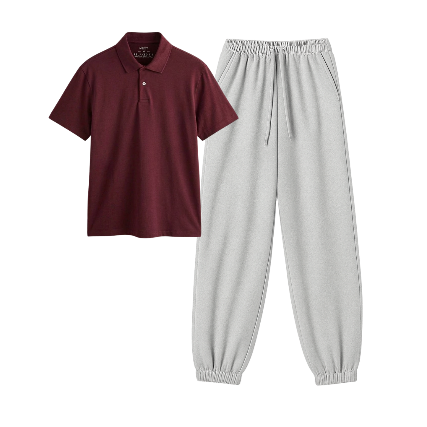 Lightgrey Sweatpant With Polo