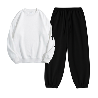 Black Sweatpant With Sweatshirt