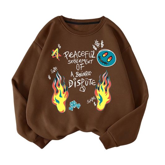 Brown Peaceful Settlement of Dispute Sweatshirt