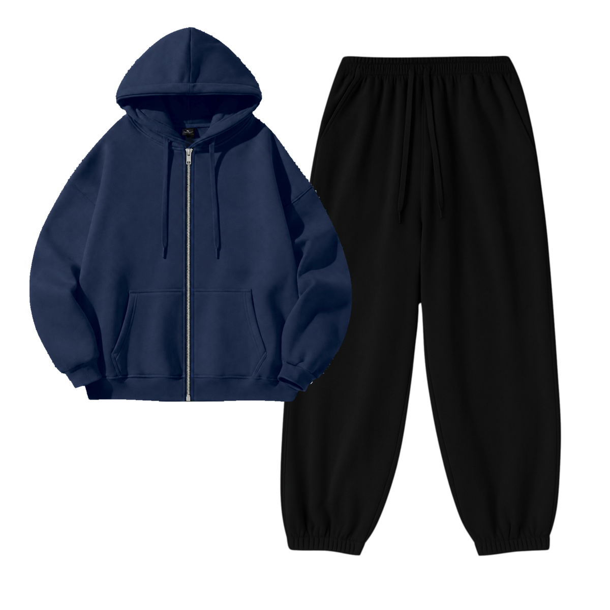 Black Sweatpant With Zipper