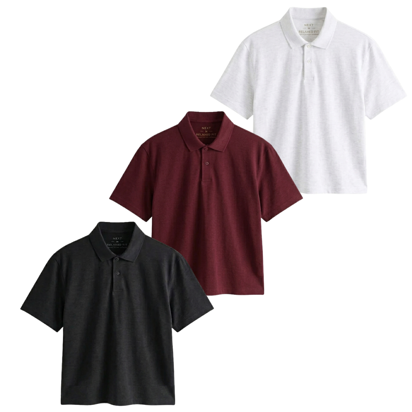 Pack Of 3 Crop Polos