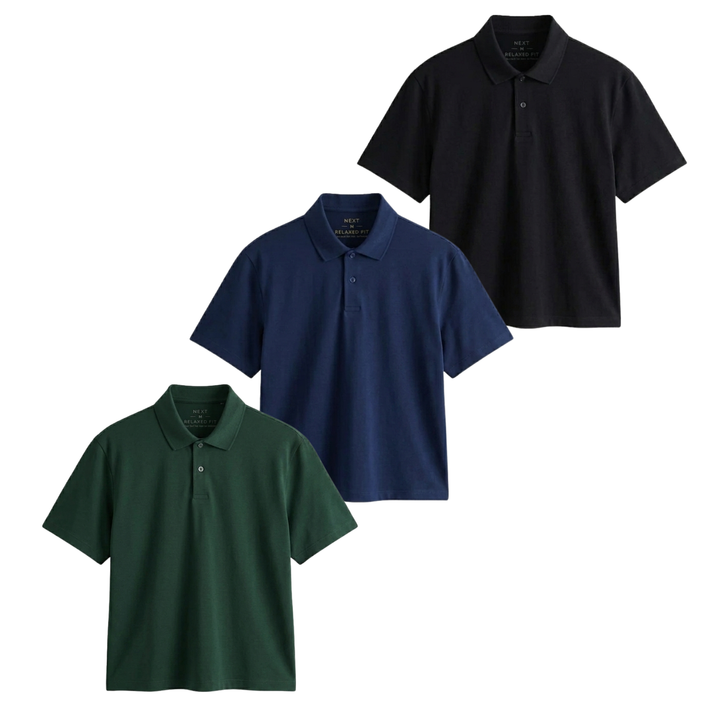 Pack Of 3 Crop Polos